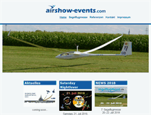 Tablet Screenshot of airshow-events.com